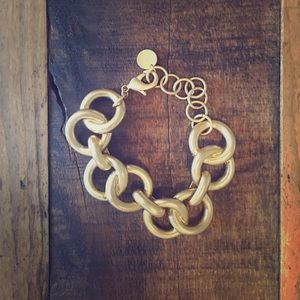 Stella and Dot chunky gold chain bracelet
